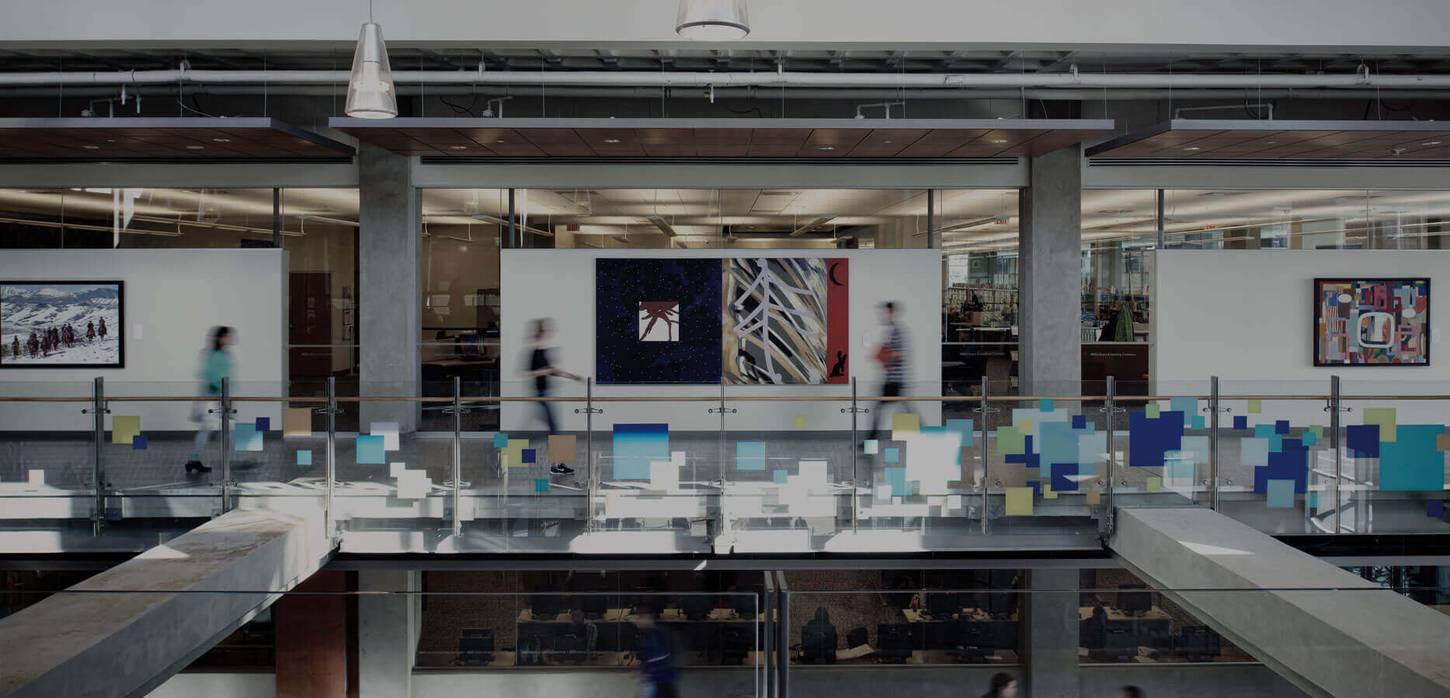 Interior of second floor campus