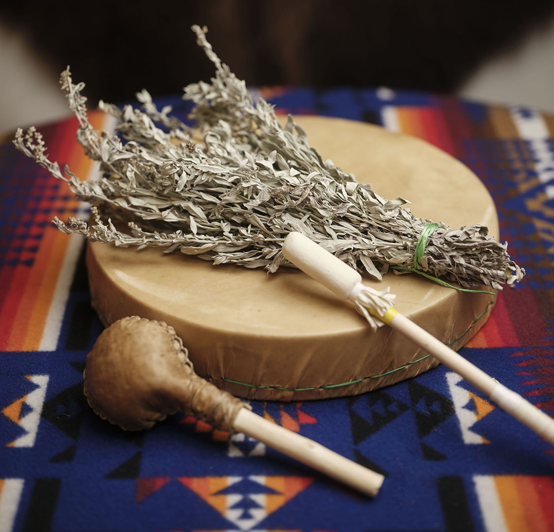 Drum and sweegrass