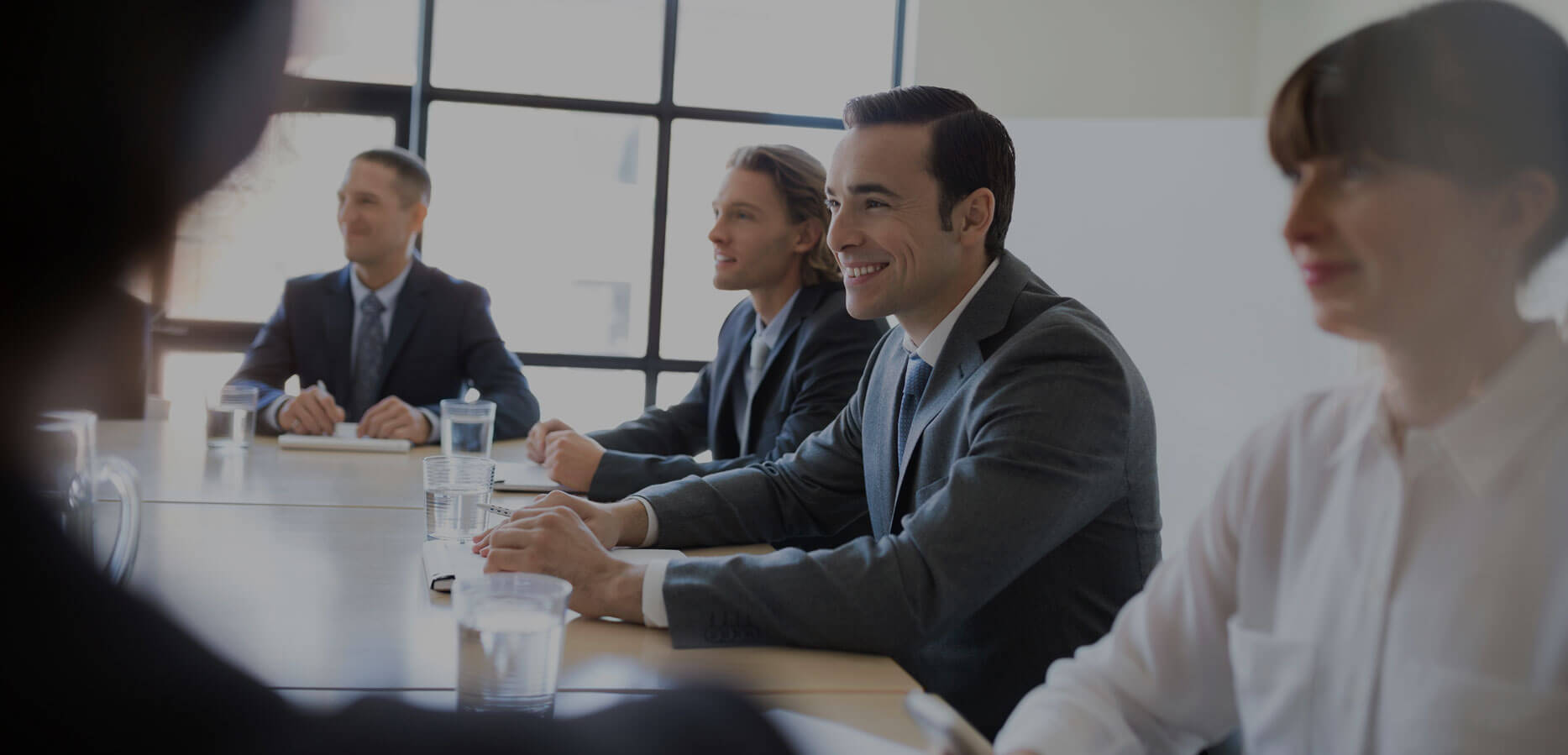 Corporate training workshop in boardroom