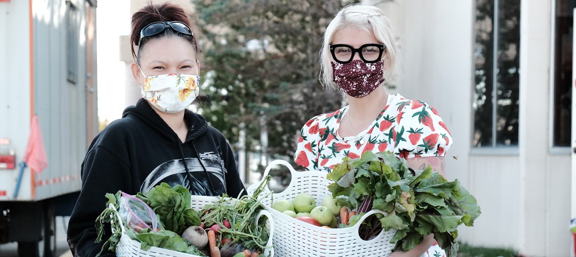 Bow Valley College garden club donates harvest to Calgary Food Bank
