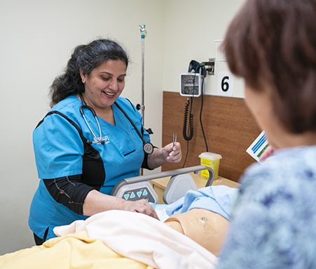 Students gain practical experience at flu shot clinic