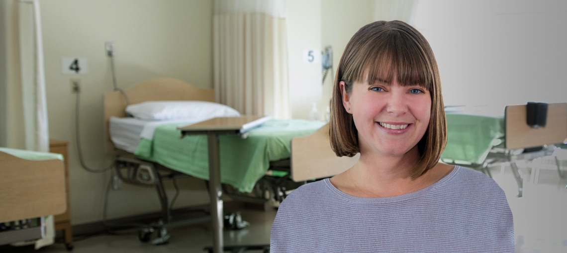 Rachel Burwell gets creative with her Practical Nurse training.
